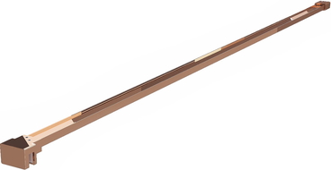 Mexen supporto dritto per parete doccia 6-8 mm, oro rosa - 800-01-60