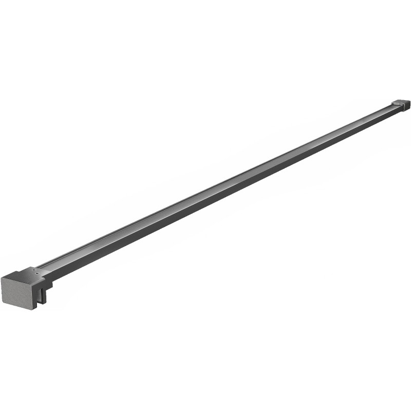 Mexen wspornik prosty do ścianki prysznicowej 6-8 mm, gun gray szczotkowany - 800-01-66
