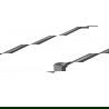 Mexen Halterung für Duschwand, gebürstetes Gun Gray - 800-01-66