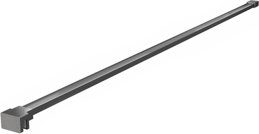 Mexen rak enkel för duschvägg 6-8 mm, borstad gun gray - 800-01-66