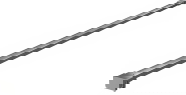 Mexen vienkāršs balsts dušas sienai 6-8 mm, gun metal - 800-01-95