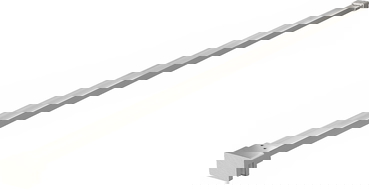Mexen support pour paroi de douche, nickel brossé - 800-01-97