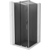 Mexen Velar sliding shower cabin 90 x 90 cm, graphite, chrome - 871-090-090-41-01