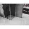 Mexen Velar cabine de douche coulissante 90 x 90 cm, graphite, chrome - 871-090-090-41-01
