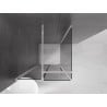 Mexen Velar cabine de douche coulissante 90 x 90 cm, graphite, chrome - 871-090-090-41-01