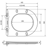 Mexen langsam fallender Slim Sitz, Duroplast, hellgrün matt - 39740048