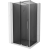 Mexen Velar cabine de douche coulissante 100 x 70 cm, graphite, chrome - 871-100-070-41-01