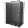 Mexen Velar sliding shower cabin 140 x 70 cm, graphite, chrome - 871-140-070-41-01