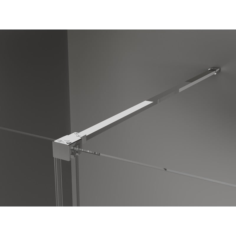 Mexen Velar cabina doccia scorrevole 140 x 75 cm, grafite, cromo - 871-140-075-41-01