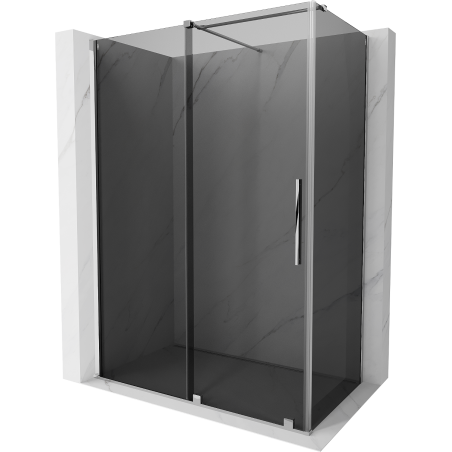 Mexen Velar bīdāmā dušas kabīne 150 x 90 cm, grafīts, hroms - 871-150-090-41-01