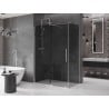 Mexen Velar sliding shower enclosure 160 x 70 cm, graphite, chrome - 871-160-070-41-01