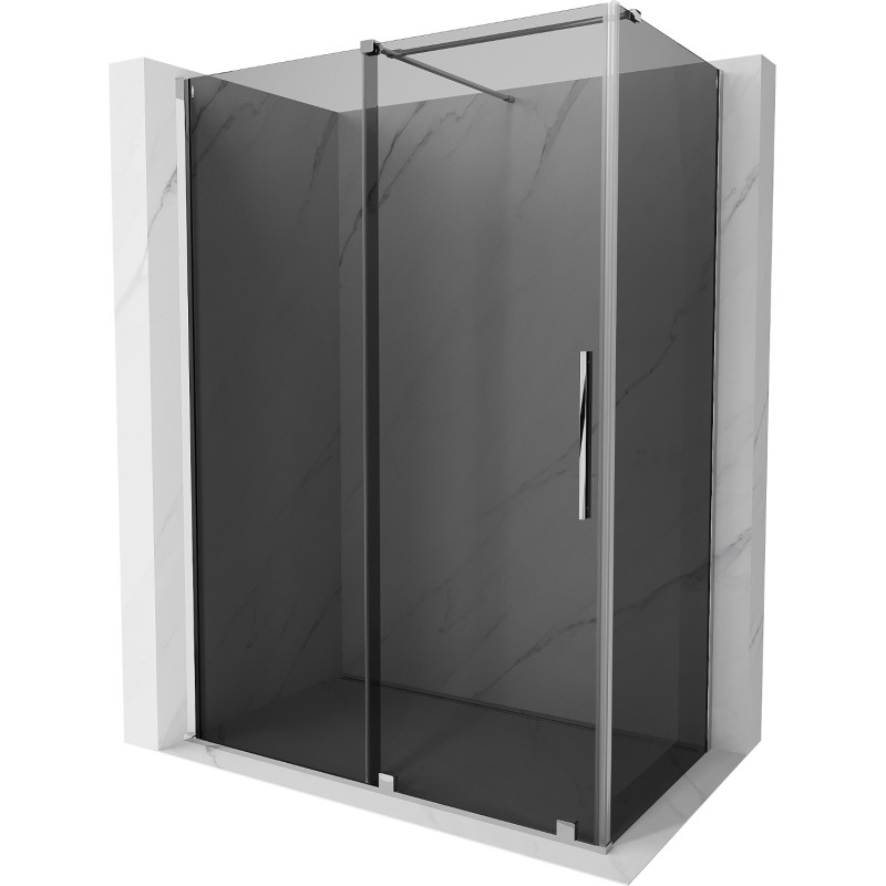 Mexen Velar klizni kabina klizni 160 x 80 cm, grafit, krom - 871-160-080-41-01