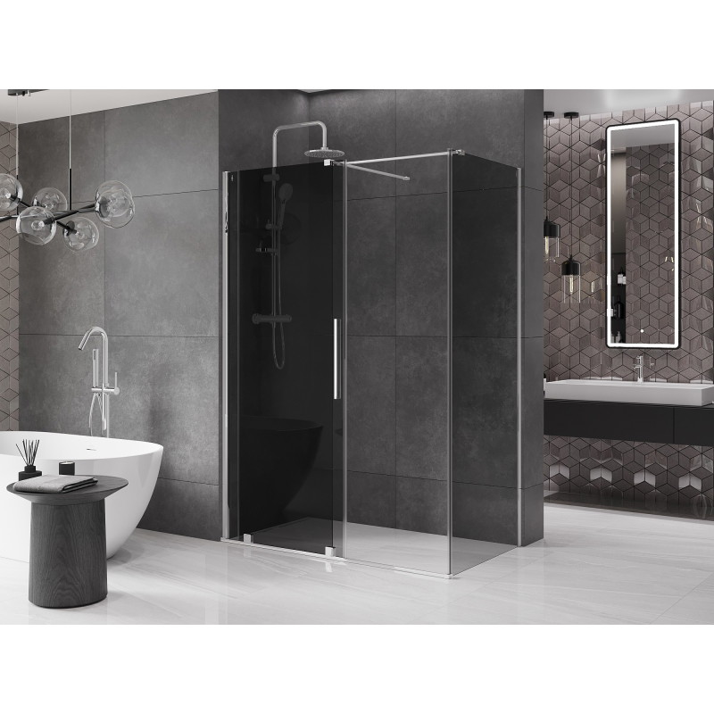 Mexen Velar klizna tuš kabina klizna 160 x 85 cm, grafit, krom - 871-160-085-41-01