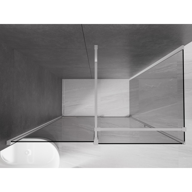 Mexen Velar klizni kabina klizni 160 x 80 cm, grafit, krom - 871-160-080-41-01