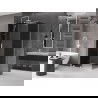 Mexen Velar Duschkabine 90 x 100 cm, Graphit, Weiß - 871-090-100-41-20