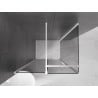 Mexen Velar douchecabine schuifbaar 90 x 70 cm, grafiet, wit - 871-090-070-41-20