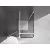 Mexen Velar drsna pršni kabina 90 x 90 cm, grafit, bela - 871-090-090-41-20