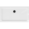Mexen Flat ορθογώνιος ντουζιέρα slim 130 x 70 cm, λευκός, σιφόνι μαύρο - 40107013B