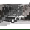 Mexen Velar Duschkabine schiebbar 100 x 70 cm, graphit, weiß - 871-100-070-41-20