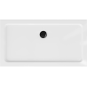 Mexen Flat rechthoekige slim douchebak 120 x 70 cm, wit, zwarte sifon - 40107012B