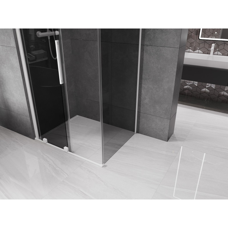 Mexen Velar lükand dušinurk 110 x 100 cm, grafiit, valge - 871-110-100-41-20