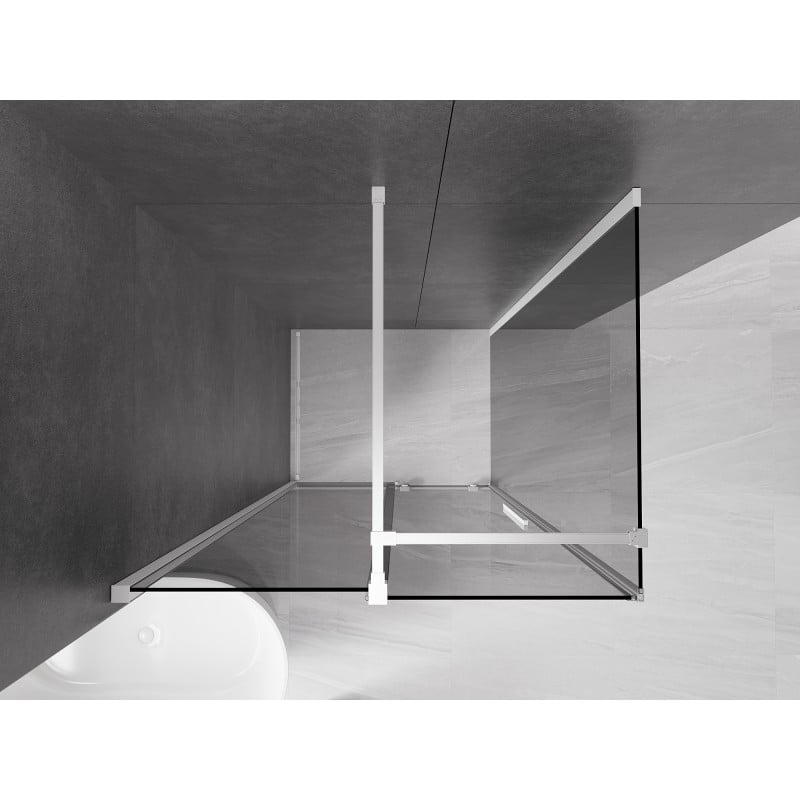 Mexen Velar kabina prysznicowa rozsuwana 120 x 85 cm, grafit, biała - 871-120-085-41-20