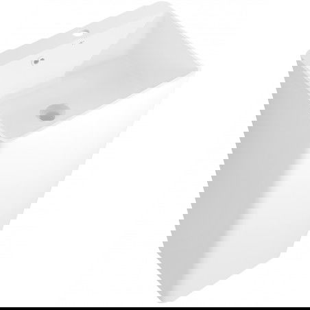 Mexen Neva lavabo independiente de conglomerado 45 x 45 cm, blanco mate - 26614500