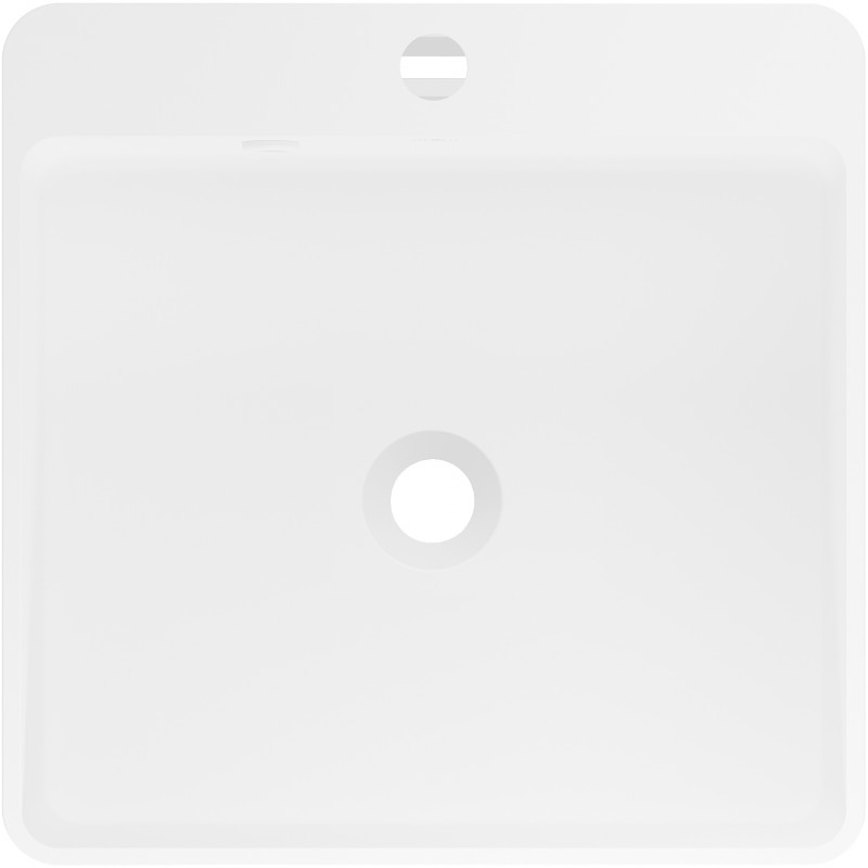 Mexen Neva lavatório de pé livre de conglomerado 45 x 45 cm, branco mate - 26614500