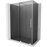 Mexen Velar sliding shower enclosure 150 x 85 cm, graphite, white - 871-150-085-41-20
