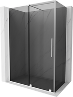 Mexen Velar Sliding Shower Cabin 160 x 80 cm, Graphite, White - 871-160-080-41-20