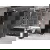 Mexen Velar Duschkabine verschiebbar 160 x 75 cm, Grafit, Weiß - 871-160-075-41-20