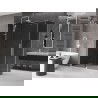 Mexen Velar Duschkabine verschiebbar 160 x 75 cm, Grafit, Weiß - 871-160-075-41-20