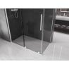Mexen Velar sliding shower enclosure 160 x 75 cm, graphite, white - 871-160-075-41-20