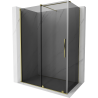 Mexen Velar sliding shower cabin 150 x 70 cm, graphite, gold - 871-150-070-41-50
