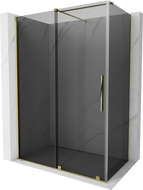 Mexen Velar sliding shower cabin 160 x 75 cm, graphite, gold - 871-160-075-41-50