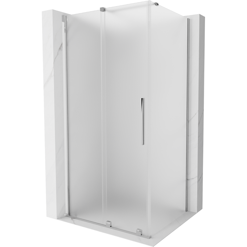 Mexen Velar Duschkabine schiebbar 90 x 70 cm, Frost, Chrom - 871-090-070-31-01
