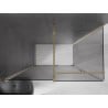 Mexen Velar sliding shower cabin 150 x 70 cm, graphite, gold - 871-150-070-41-50