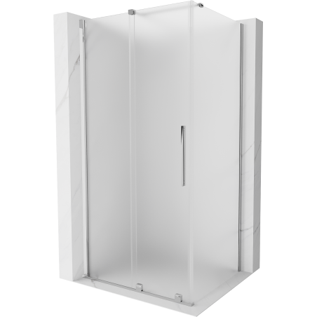 Mexen Velar liuguks dušinurk 90 x 75 cm, matt, kroom - 871-090-075-31-01