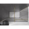 Mexen Velar klizna vrata tuša na kliznim vratima 150 x 85 cm, grafit, zlato - 871-150-085-41-50