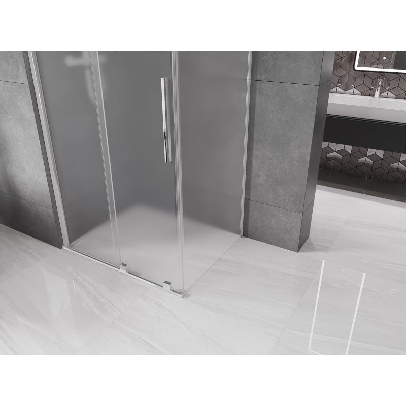 Mexen Velar kabina prysznicowa rozsuwana 90 x 100 cm, szron, chrom - 871-090-100-31-01