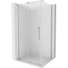 Mexen Velar skjutbar duschkabin 110 x 85 cm, frost, krom - 871-110-085-31-01