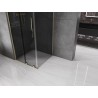 Mexen Velar klizna tuš kabina klizna 90 x 90 cm, grafit, zlatna - 871-090-090-41-50