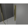 Mexen Velar klizna tuš kabina klizna 90 x 90 cm, grafit, zlatna - 871-090-090-41-50