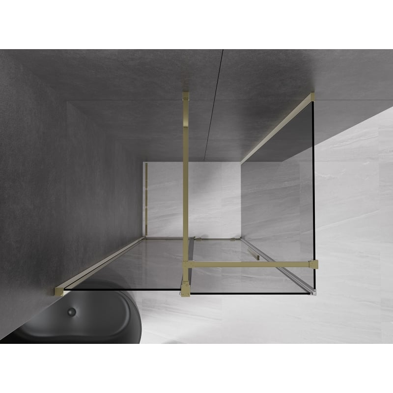 Mexen Velar liugukk u 100 x 70 cm, grafiit, kuldne - 871-100-070-41-50