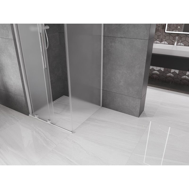 Mexen Velar cabine de douche coulissante 120 x 120 cm, givre, chrome - 871-120-120-31-01
