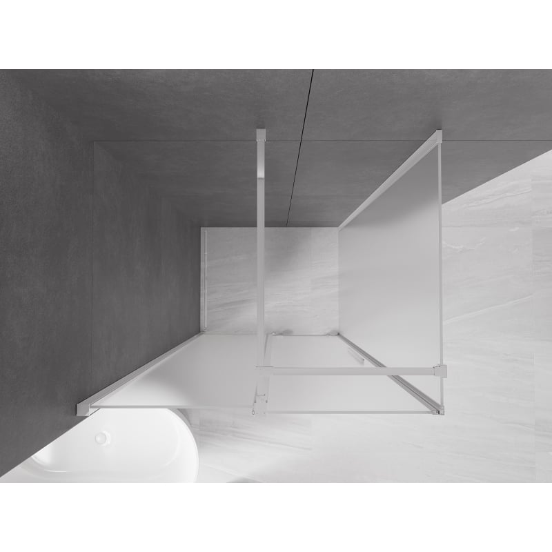 Mexen Velar lükand dušinurk 120 x 90 cm, härm, kroom - 871-120-090-31-01