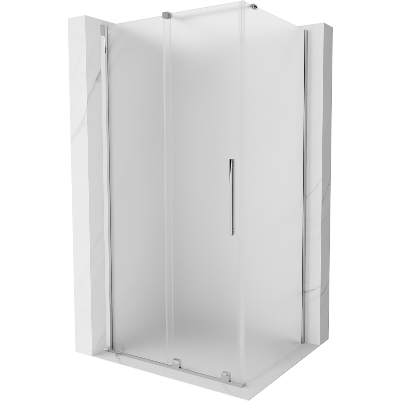 Mexen Velar sliding shower enclosure 130 x 85 cm, frost, chrome - 871-130-085-31-01