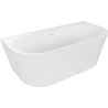 Mexen Oval+ vasca da bagno freestanding a parete 170 x 80 cm, bianca, troppopieno bianco - 52681708000-20