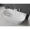 Mexen Oval+ wanna wolnostojąca przyścienna 170 x 80 cm, biała, przelew biały - 52681708000-20