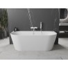 Mexen Oval+ freistehende Wandbadewanne 170 x 80 cm, weiß, Überlauf weiß - 52681708000-20